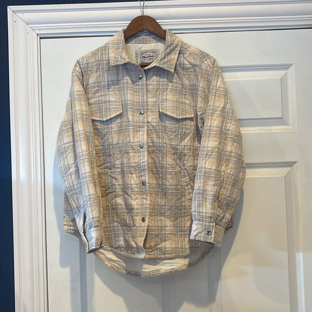Flag and Anthem Men Shirt Jacket Large